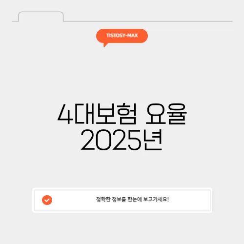 4대보험 요율 2025년